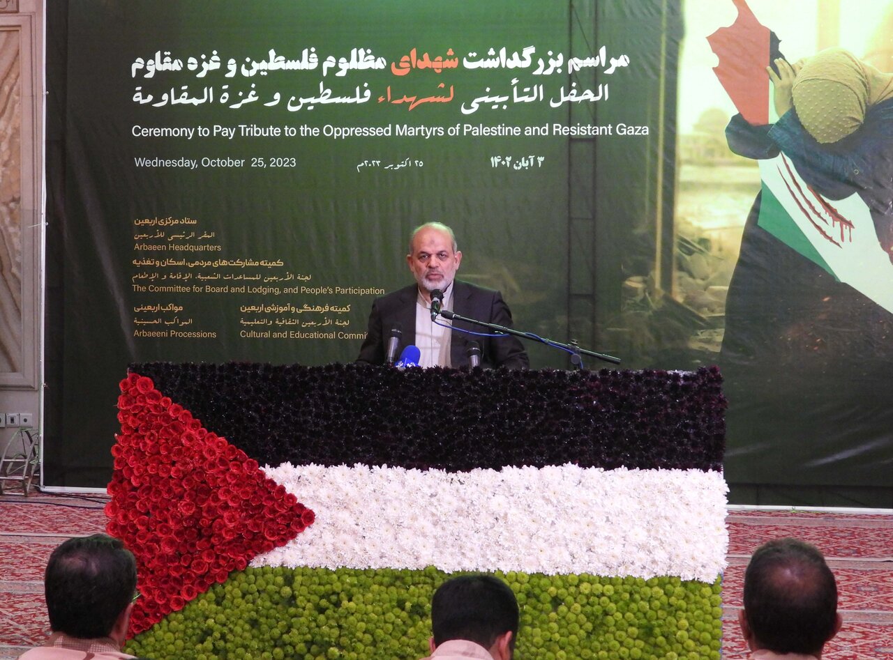 وزیر کشور در مراسم بزرگداشت شهدای غزه؛ جبهه مقاومت رژیم صهیونیستی را به ذلت کشانده است.